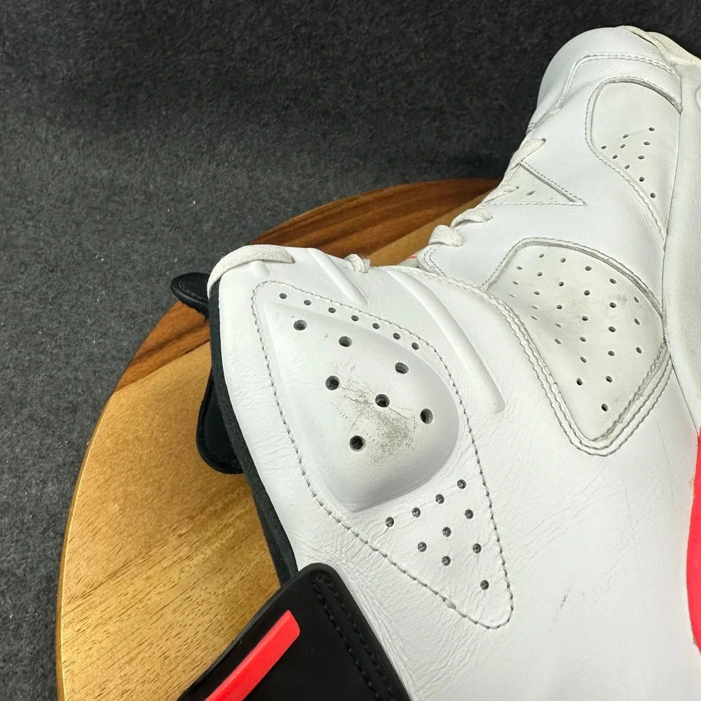 Air Jordan 6 Retro Infrared White Mens Size 14 2014 384664-123 White/Infrared